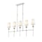 Z-Lite Emily 5 Light Island, Polished Nickel & Off White 3033-5L-PN - alternate 4